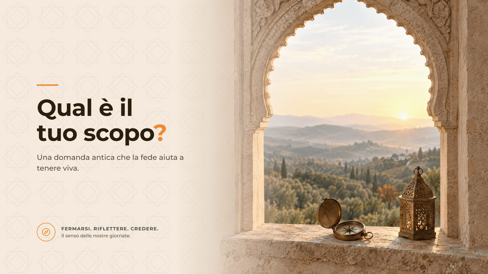 Qual è il tuo scopo? Una cosa che richiede riflessione